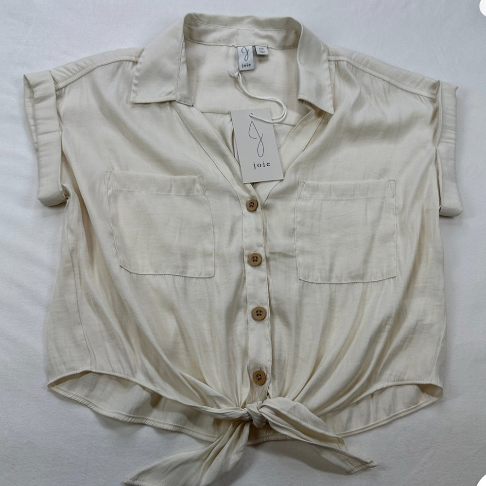 Joie Cream Button-Down Shirt